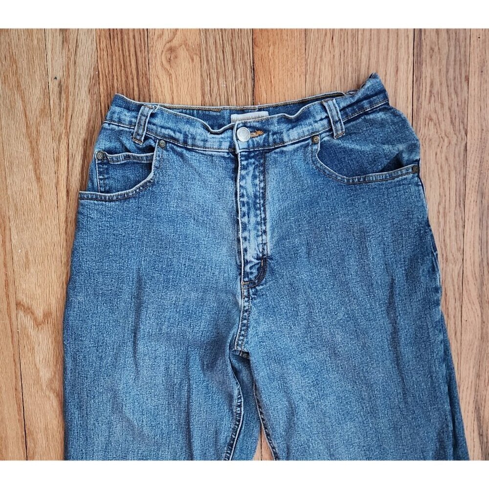 Coldwater Creek Jeans Straight Leg High Rise Medium Wash Denim Sz 6 Mom Flex Vtg - Picture 3 of 9